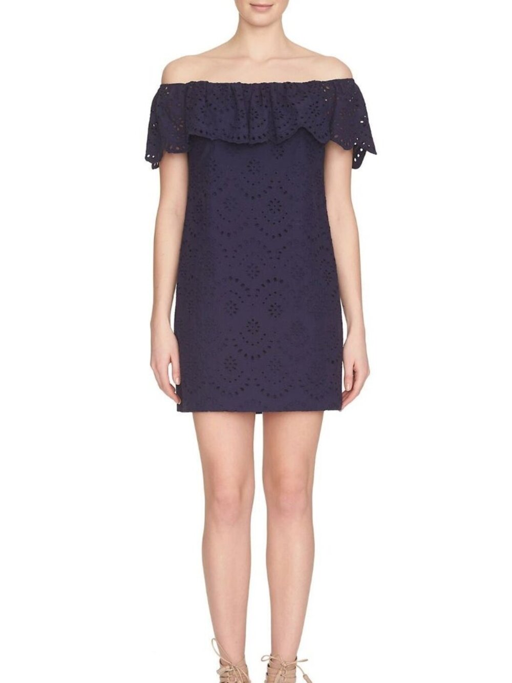 CeCe by Cynthia Steffe Womens Liliana Eyelet Shift Dress